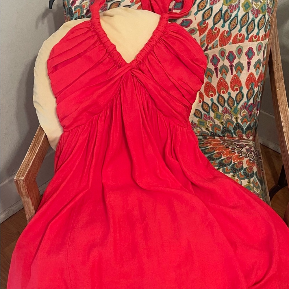 Lulu's Scarlet Smocked Dress